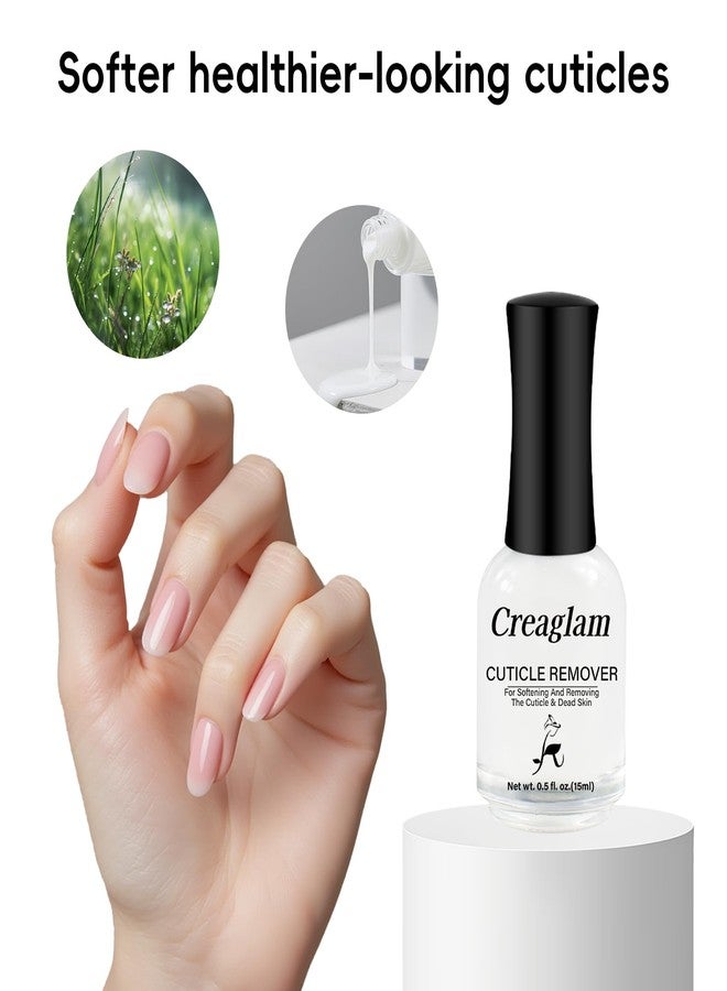 Creaglam Cuticle Remover Liquid, Instant Cuticle Softener for Dry Damaged Nails - No Tool No Soaking Required, Moisturizing & Repair Formula, 0.5 Fl Oz - Image 5